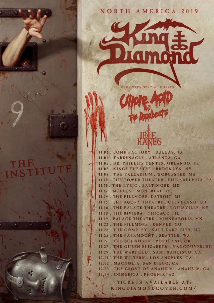 KING DIAMOND Novo álbum, intitulado «The Institute», em 2020 LOUD!